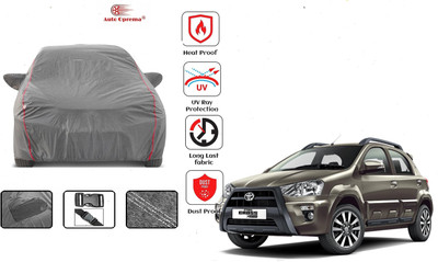Auto Oprema Car Cover For Toyota Etios Cross (With Mirror Pockets)(Grey)