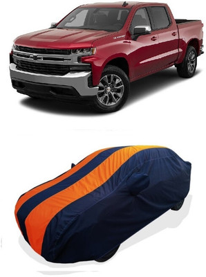 Coxtor Car Cover For Chevrolet Silverado 5.0L (With Mirror Pockets)(Orange)