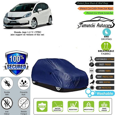 Tamanchi Autocare Car Cover For Honda Jazz 1.2 V i VTEC(Blue)