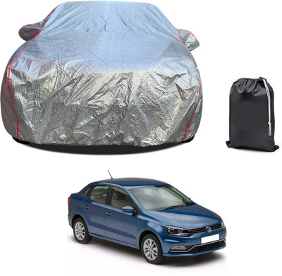 PAGORA Car Cover For Volkswagen Ameo (With Mirror Pockets)(Silver, For 2019, 2020, 2021, 2022, 2023 Models)