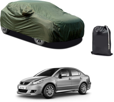 CODOKI Car Cover For Maruti Suzuki SX4 (With Mirror Pockets)(Green)