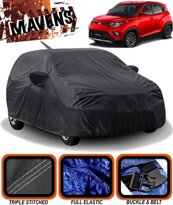 MAVENS Car Cover For Mahindra KUV100 (With Mirror Pockets)(Black)