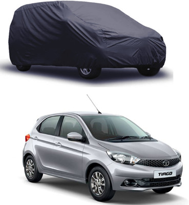 ROYAL AUTO MART Car Cover For Tata Tiago (Without Mirror Pockets)(Grey)