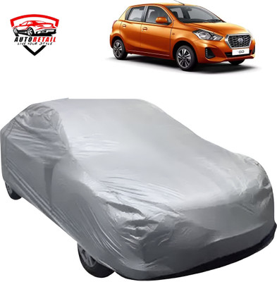 AutoRetail Car Cover For Datsun Datsun GO D Petrol, Datsun GO Datsun GO A Option Petrol, Datsun GO Datsun GO A Petrol, Datsun GO Datsun GO T CVT Petrol, Datsun GO T Option VDC Petrol, Datsun GO T VDC Petrol (Without Mirror Pockets)(Silver)