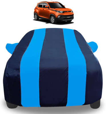 Auto Hub Car Cover For Mahindra KUV100 (With Mirror Pockets)(Blue)