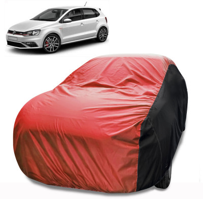 MoTRoX Car Cover For Volkswagen Polo GT (Without Mirror Pockets)(Red, Black)