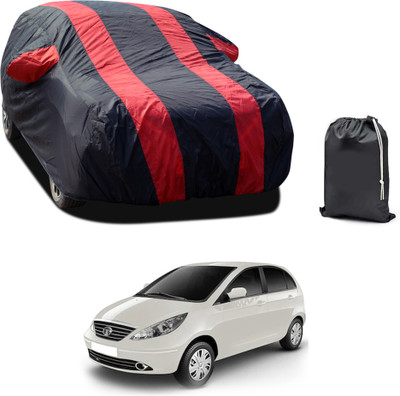 PAGORA Car Cover For Tata Vista Tech (With Mirror Pockets)(Red)