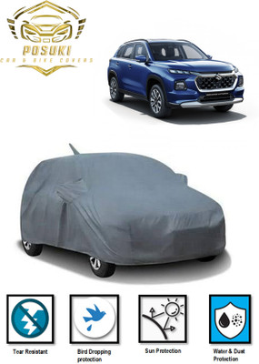 POSUKI Car Cover For Maruti Suzuki Grand Vitara (With Mirror Pockets)(Grey)