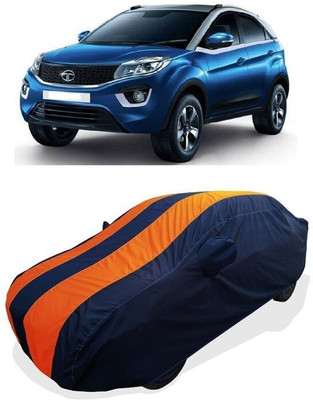 QLAX Car Cover For Maruti Nexon 1.2 Revotron XZA Plus (With Mirror Pockets)(Orange)