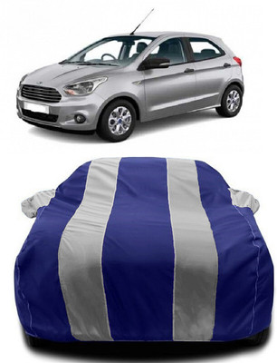 Autoprime Car Cover For Ford Figo 1.5D Titanium Plus MT (With Mirror Pockets)(White, Blue)