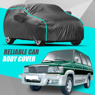 R Rayvin Star Car Cover For Toyota Qualis (With Mirror Pockets)(Multicolor)