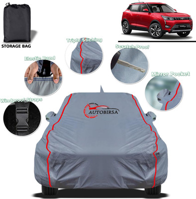 AUTOBIRSA Car Cover For Mahindra XUV 300, XUV300 W6 AMT Diesel, XUV300 W4 Petrol (With Mirror Pockets)(Grey, For 2019 Models)