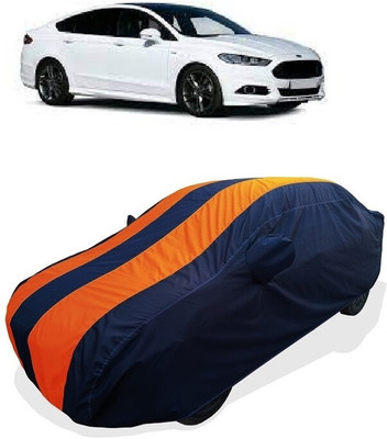 Coxtor Car Cover For Ford Mondeo Style 1.6 TDC (With Mirror Pockets)(Orange)