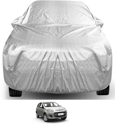 Auto Hub Car Cover For Fiat Palio (With Mirror Pockets)(Silver)