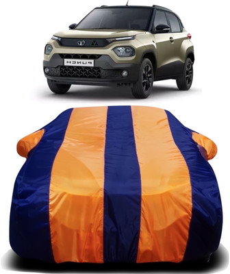 S Shine Max Car Cover For Tata Punch (With Mirror Pockets)(Multicolor)