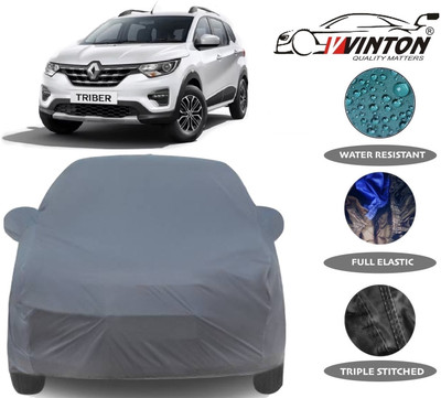 V VINTON Car Cover For Renault Triber (With Mirror Pockets)(Grey)