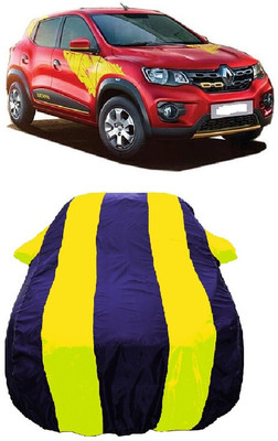 Wegather Car Cover For Renault Kwid IRON MAN 1.0 AMT (With Mirror Pockets)(Yellow)