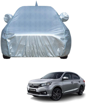 COSMOGEAR Car Cover For Honda Amaze (With Mirror Pockets)(Silver, For 2021, 2022 Models)