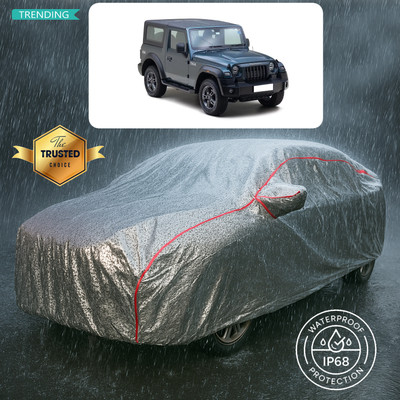 PAGORA Car Cover For Mahindra Thar (With Mirror Pockets)(Silver)