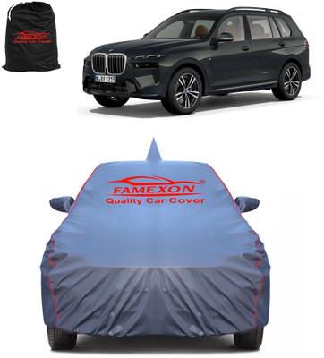 FAMEXON Car Cover For BMW X7 (With Mirror Pockets)(Grey)
