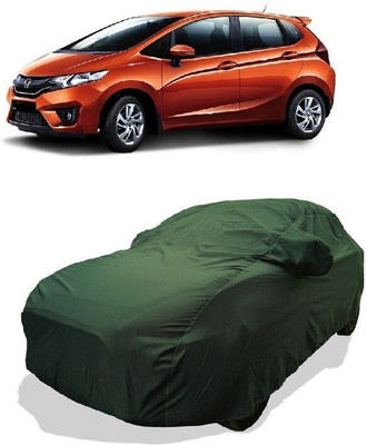 QLAX Car Cover For Maruti Jazz (With Mirror Pockets)(Green)