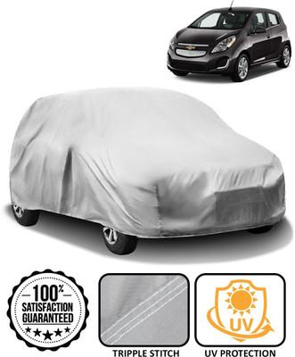 CARNEST Car Cover For Chevrolet Beat (Without Mirror Pockets)(Silver)