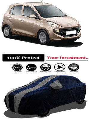 Amexride Car Cover For Hyundai Santro Asta Petrol (With Mirror Pockets)(Grey)