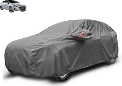 MOCKHE Car Cover For Hyundai Elantra (With Mirror Pockets)(Grey)