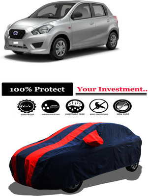 Amexride Car Cover For Datsun Datsun GO T Option CVT Petrol (With Mirror Pockets)(Red)