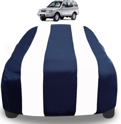 Amanzo Car Cover For Tata Safari Dicor (With Mirror Pockets)(White)