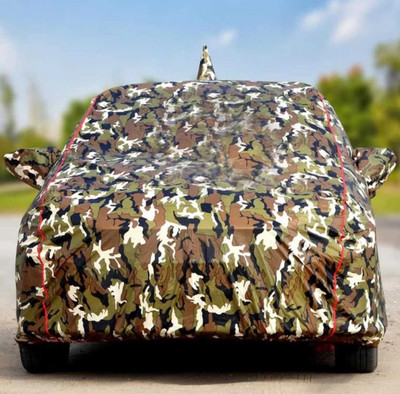 AUCTIMO Car Cover For Mahindra Thar (With Mirror Pockets)(Multicolor)