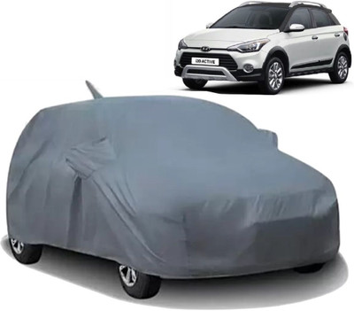 Swarish Car Cover For Hyundai i20 Active (With Mirror Pockets)(Grey)