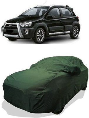 QLAX Car Cover For Maruti Etios Cross 1.4L VD (With Mirror Pockets)(Green)