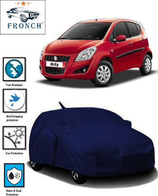 FRONCH Car Cover For Maruti Suzuki Ritz (With Mirror Pockets)(Blue)