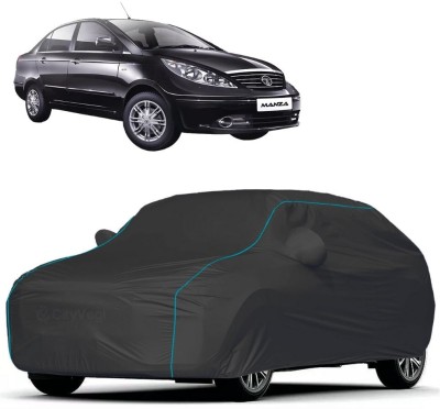 CITYVEGI Car Cover For Tata Manza, Manza EX, Manza EXL, Manza GEX, Manza GLS (With Mirror Pockets)(Grey, Blue, For 2011, 2012, 2013, 2014, 2015, 2016, 2017, 2018, 2019, 2020, 2021, 2022, 2023 Models)