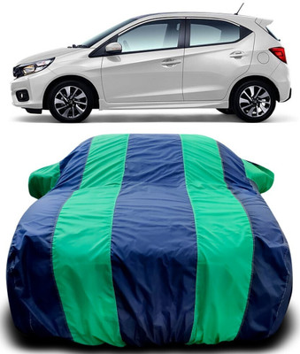 APNEK Car Cover For Maruti Brio (With Mirror Pockets)(Blue, Green)