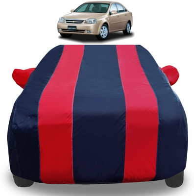 Auto Hub Car Cover For Chevrolet Optra (With Mirror Pockets)(Red)