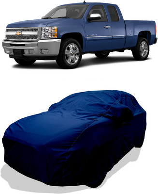 Coxtor Car Cover For Chevrolet Silverado 4.8L (With Mirror Pockets)(Blue)