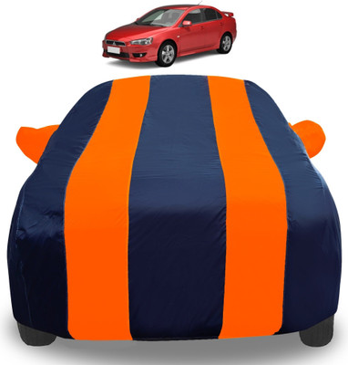 Auto Hub Car Cover For Mitsubishi Lancer (With Mirror Pockets)(Orange)