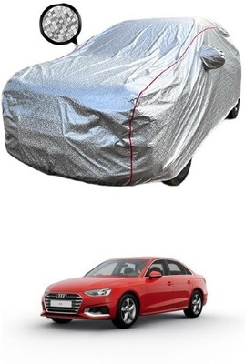 KAHRA Car Cover For Audi A4 (With Mirror Pockets)(Silver)