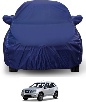 Auto Hub Car Cover For Nissan Terrano (With Mirror Pockets)(Blue)