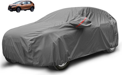Auto Hub Car Cover For Honda WR-V (With Mirror Pockets)(Grey)