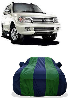Tricway Car Cover For Tata Safari DICOR 2.2 LX 4x2 (With Mirror Pockets)(Green)