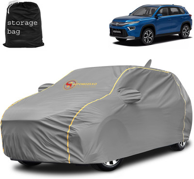 AUTOMOZEXO Car Cover For Toyota Urban Cruiser, Hyryder (With Mirror Pockets)(Grey)