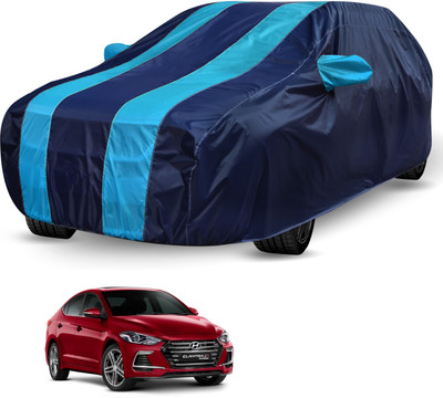 Auto Hub Car Cover For Hyundai Elantra (Without Mirror Pockets)(Black, Blue)