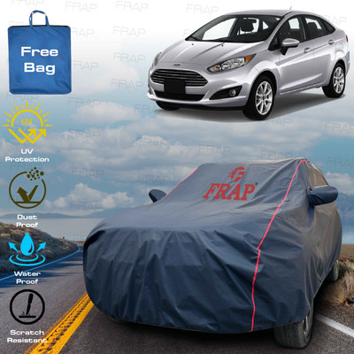 Frap Car Cover For Ford Fiesta (With Mirror Pockets)(Blue, Red)