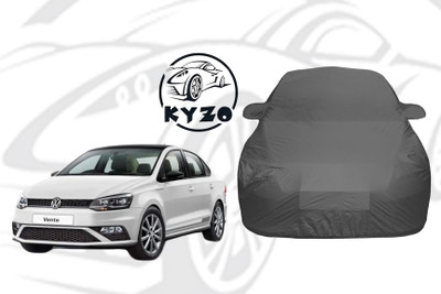 KYZO Car Cover For Volkswagen Vento (With Mirror Pockets)(Grey)
