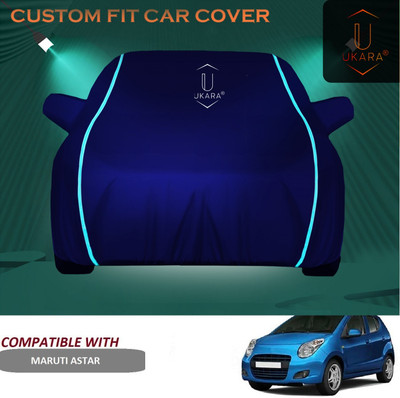 Ukara Car Cover For Maruti A-Star (With Mirror Pockets)(Blue)