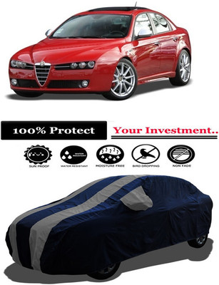 Amexride Car Cover For Alfa Romeo Sedan 159 2.4 JTD Ti (With Mirror Pockets)(Grey)