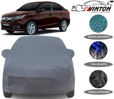 V VINTON Car Cover For Honda Amaze (With Mirror Pockets)(Grey)